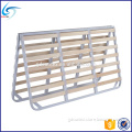 Hot sale wooden slatted folding metal cheap bed frame